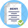 lease contract icons