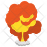 chemical explosion icon svg