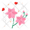 icons for cherry blossom