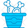chicken bucket icons