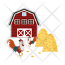 chicken farm icons free
