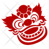 chinese imperial lion icon svg
