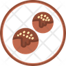 icons of chocolate ball