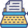 icon for stenographer machine