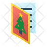 christmas postcard icon download