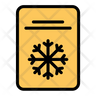 icon snowflake card