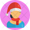 christmas girl icon