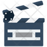 cinema clapboard icon png