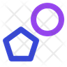 circle and pentagon logos