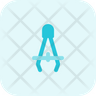 icon for circle ruler