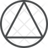 circle triangle icon