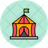 circus tent icons