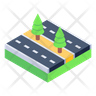 carpeted roads icon svg