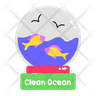 clean ocean icon svg