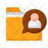 icons of customer folder