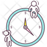 tick tock clock icon