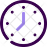 icons of clock message