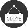 free business building closed icons