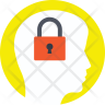 icon for locked brain