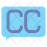 icon for closed-captioning