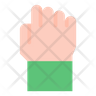 closed fist icons