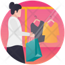 clothes shopping icon svg