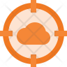 cloud attack icon
