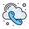 cloud call icon svg