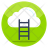 cloud ladder icon