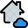 cloud house icon svg