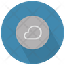 icons of cloud circle