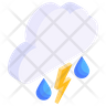 cloud lightning emoji