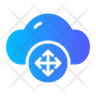 cloud movement icon png