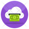 cloud coin icon svg
