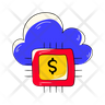 cloud cost calculator icon
