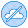 cloud disabled icon png