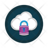 cloud lock icons free