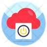 cloud power icon