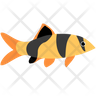 clown loach fish logo