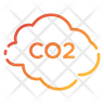 icons of co2 gas