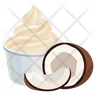 coconut ice-cream emoji