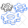 icons of cog wheels