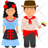 icons for colombian clothing