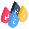 icon for cmyk color