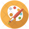 icon for watercolor palette
