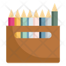 colored pencils icons free