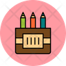 colored pencils icon