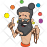 icon colorful baba