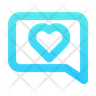 comment-heart logos