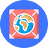 globe network icons